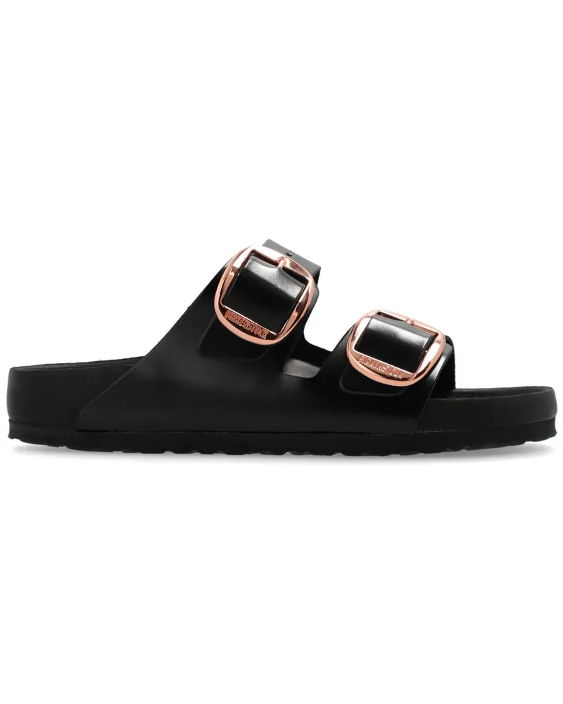 Birkenstock Arizona Pantoletten mit Schnallen - Schwarz Schwarz