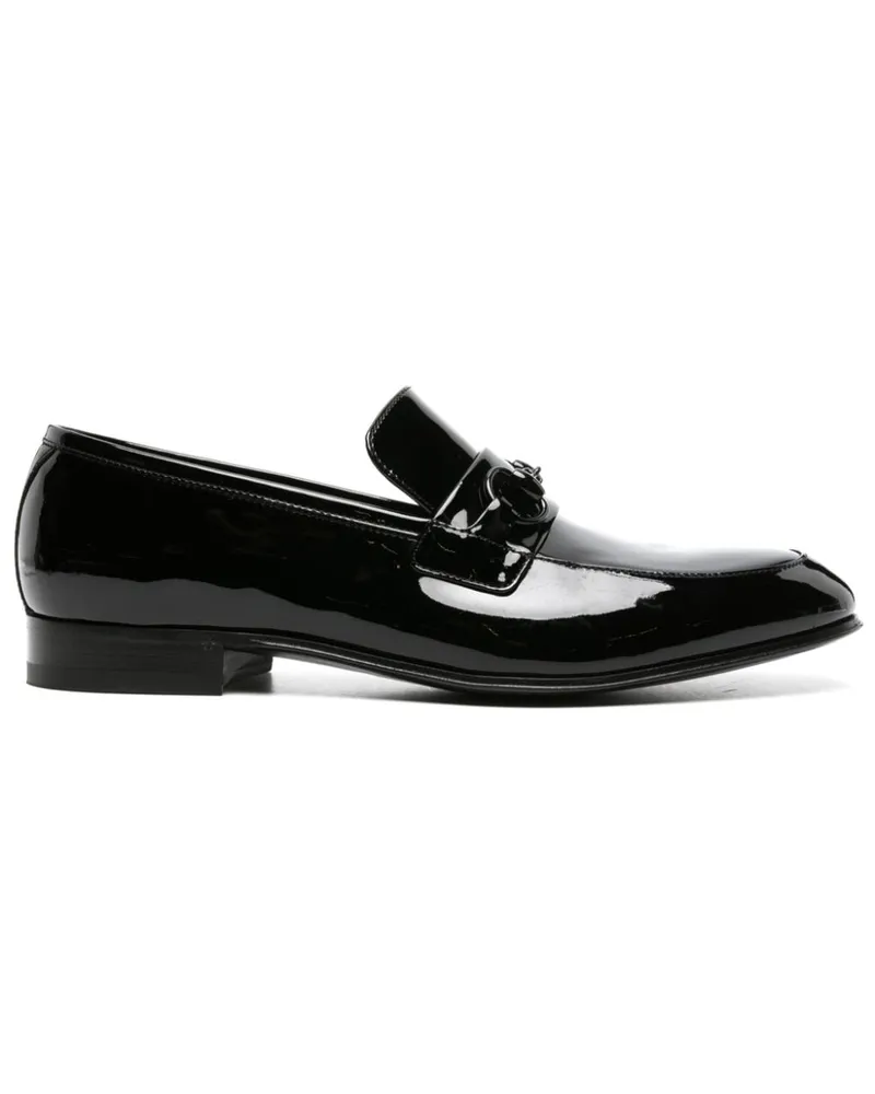 Gucci Horsebit Loafer mit Lackoptik Schwarz