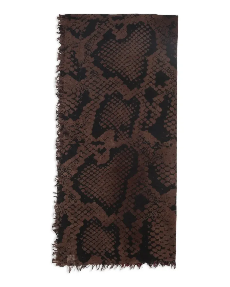 Faliero Sarti fringed scarf - Schwarz Schwarz