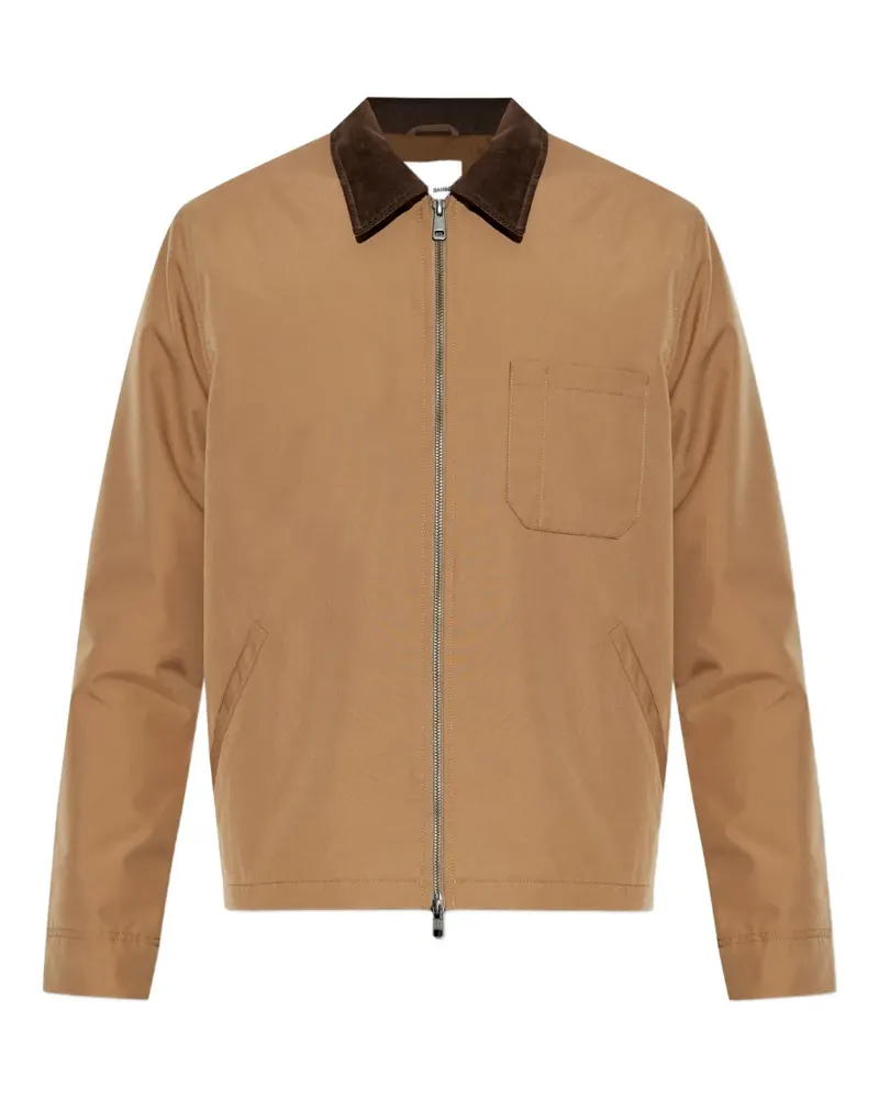 Samsøe & Samsøe Reißverschluss-Jacke mit Cordkragen - OTTER Otter
