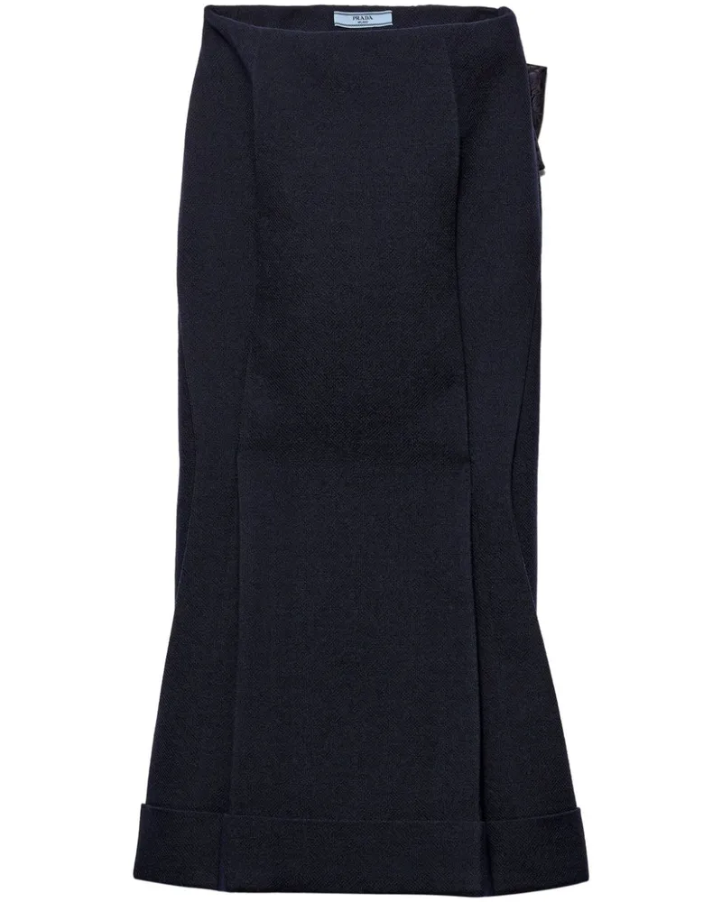 Prada Midirock im Deconstructed-Look - Blau Blau