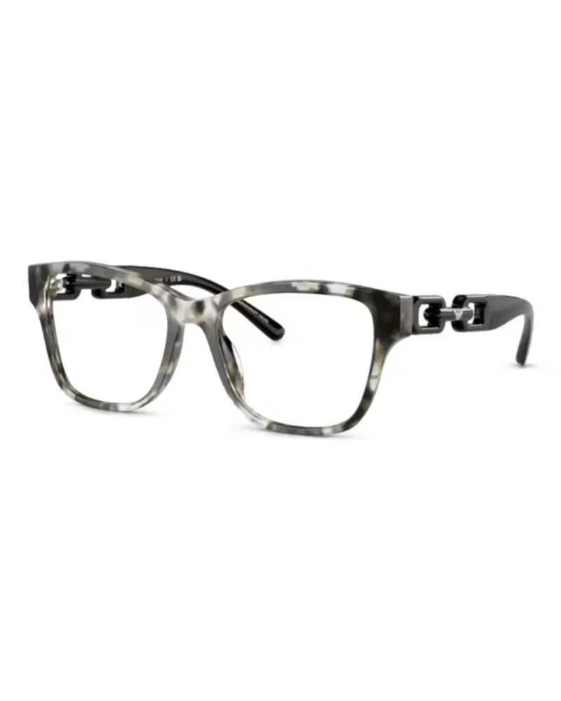 Emporio Armani Brille mit eckigem Gestell - Schwarz Schwarz