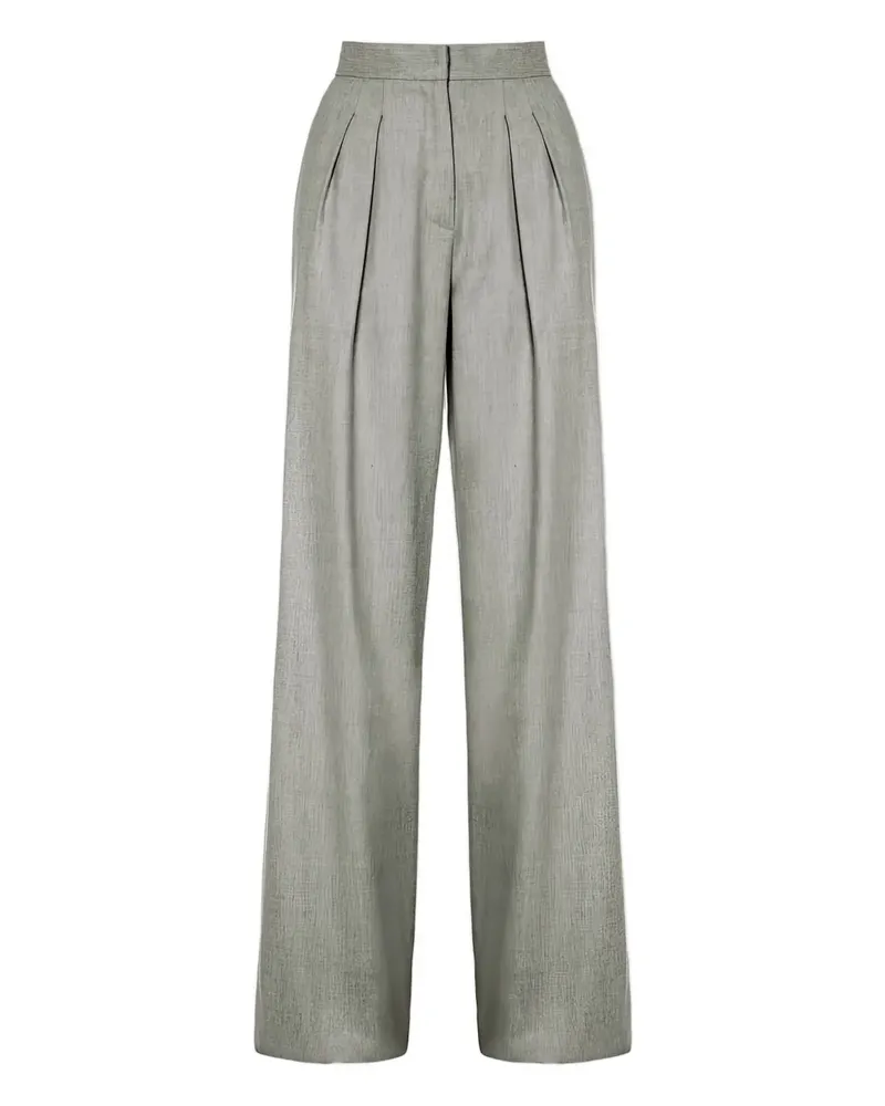 Malo Plissierte Hose - Grau Grau