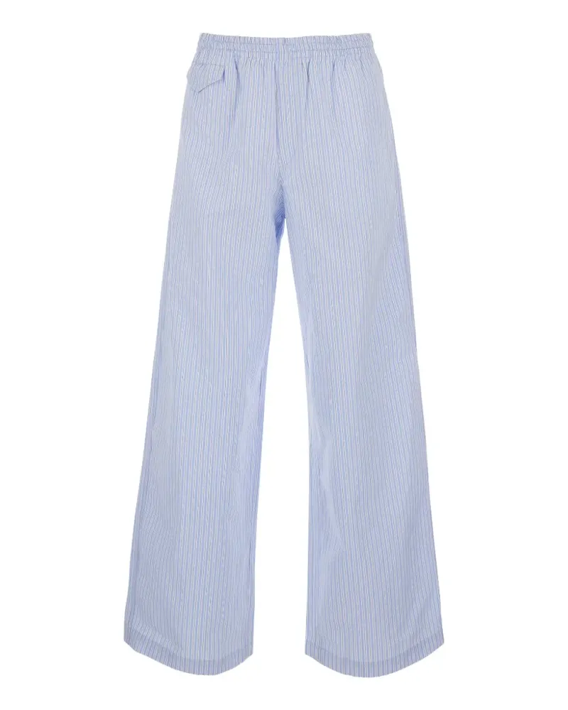 A.P.C. striped wide-leg trousers - Blau Blau