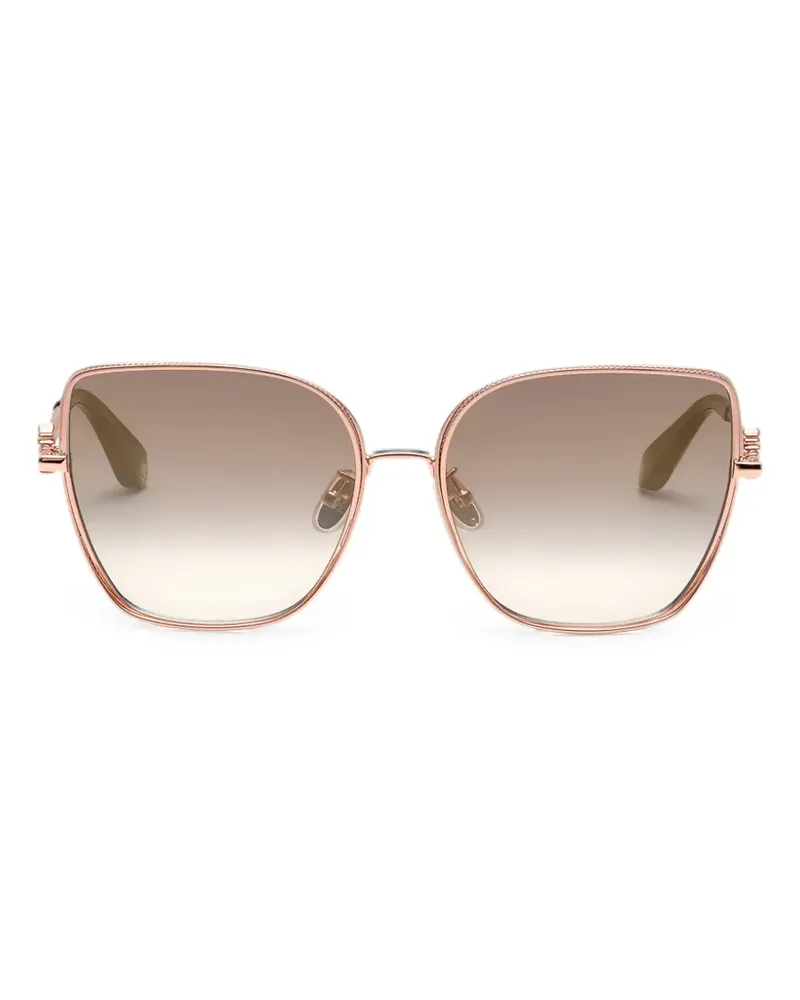 Roberto Cavalli Mirror Snake geometric-frame sunglasses - Rosa Rosa