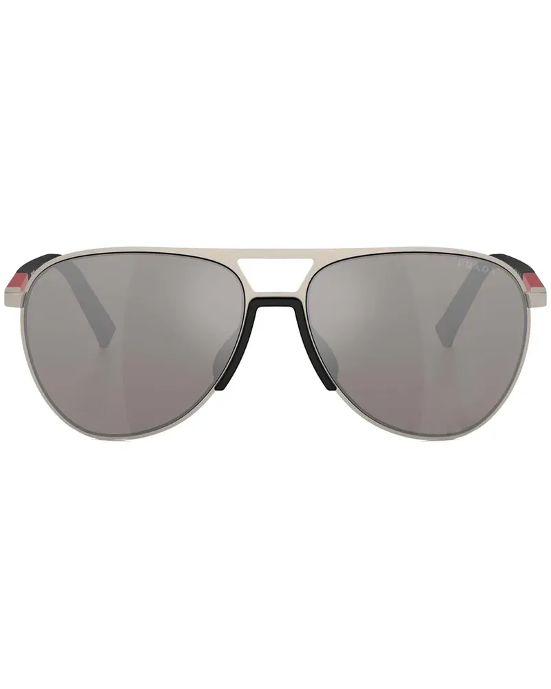 Prada Sonnenbrille mit Pilotengestell - Nude Nude