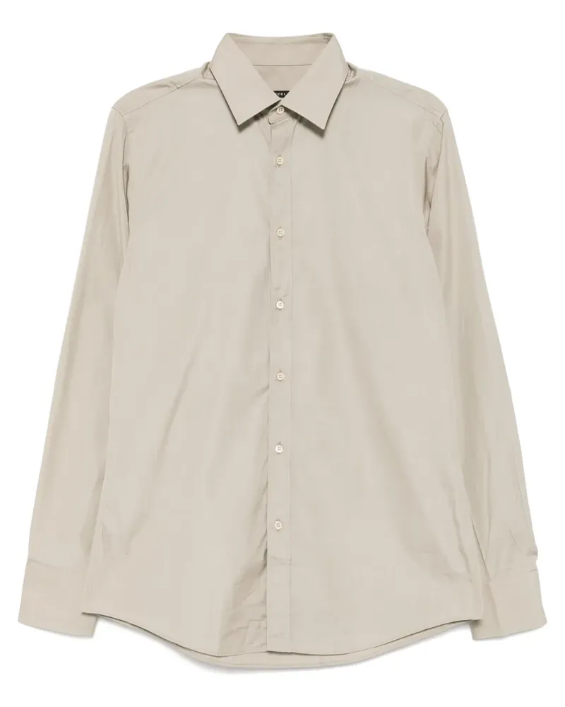Gucci Klassisches Hemd - Grau Grau