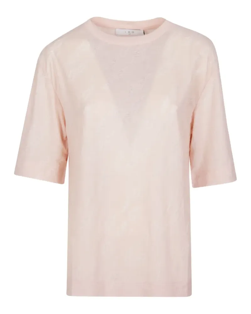 IRO short-sleeve crew-neck top - Rosa Rosa