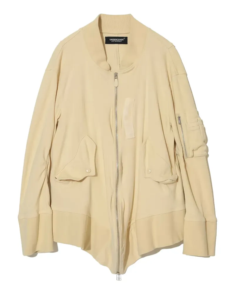 Undercover asymmetric bomber jacket - Nude Nude