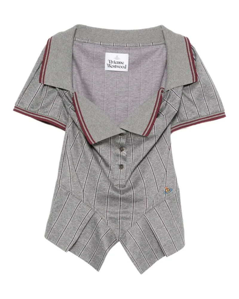 Vivienne Westwood Monday pinstriped top - Grau Grau