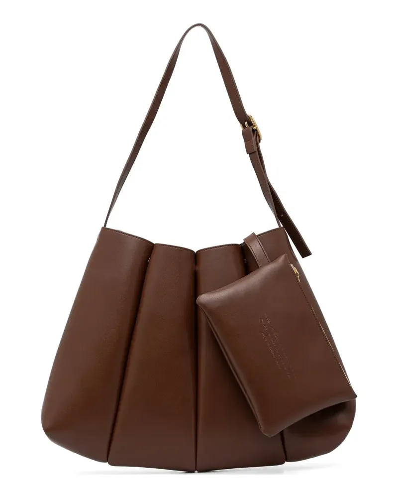 THEMOIRÈ Calipso Schultertasche mit Falten - Braun Braun