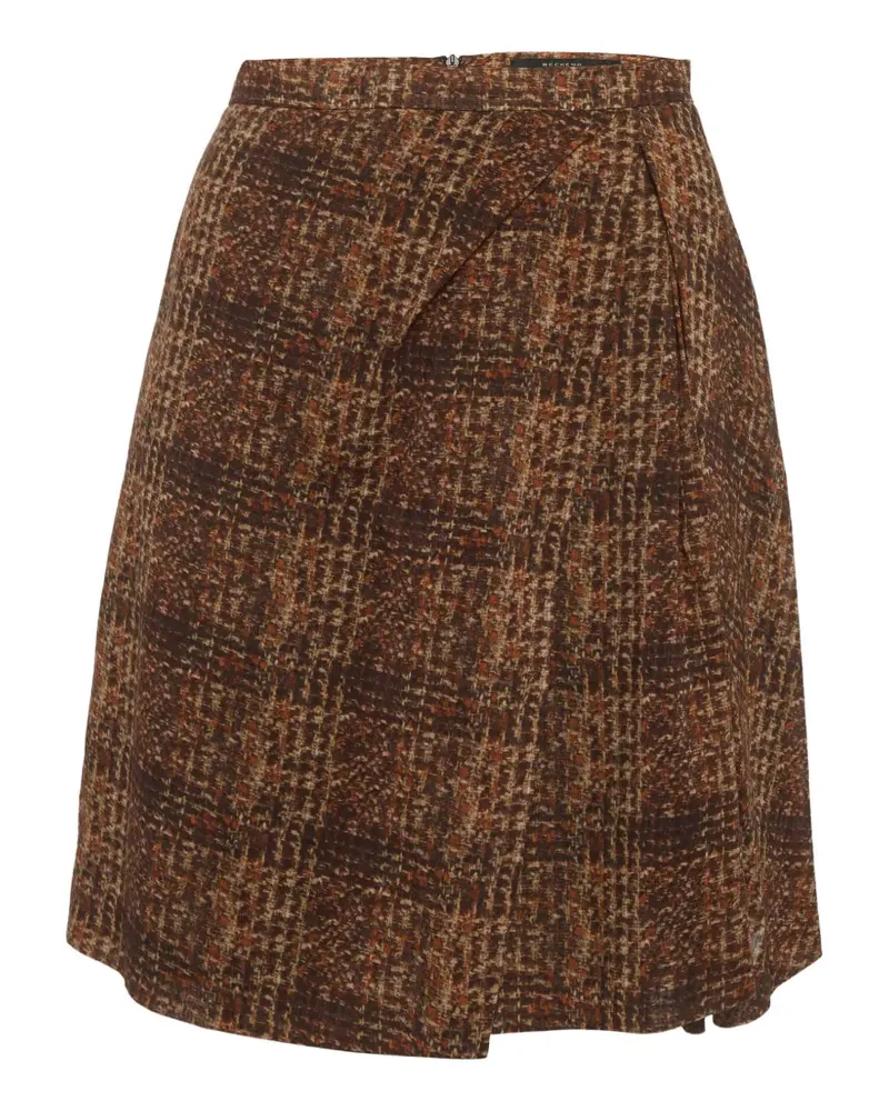 Max Mara plaid-pattern mini skirt - Braun Braun