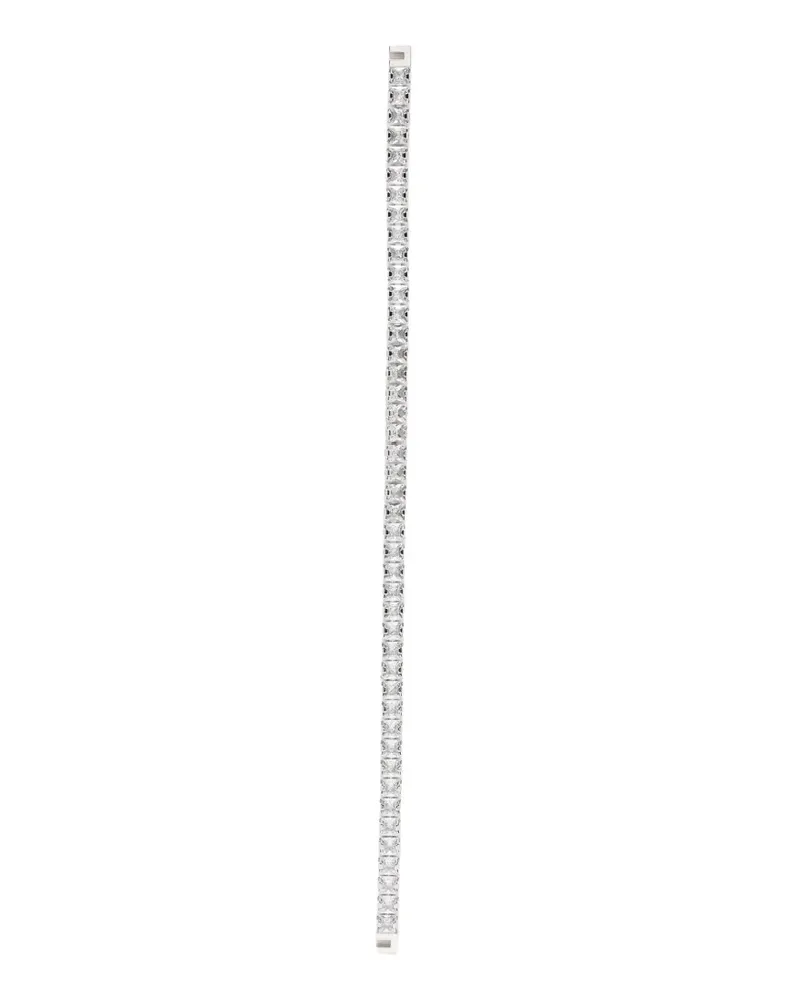 Elisabetta Franchi Ohrring mit Logo - Silber Silber