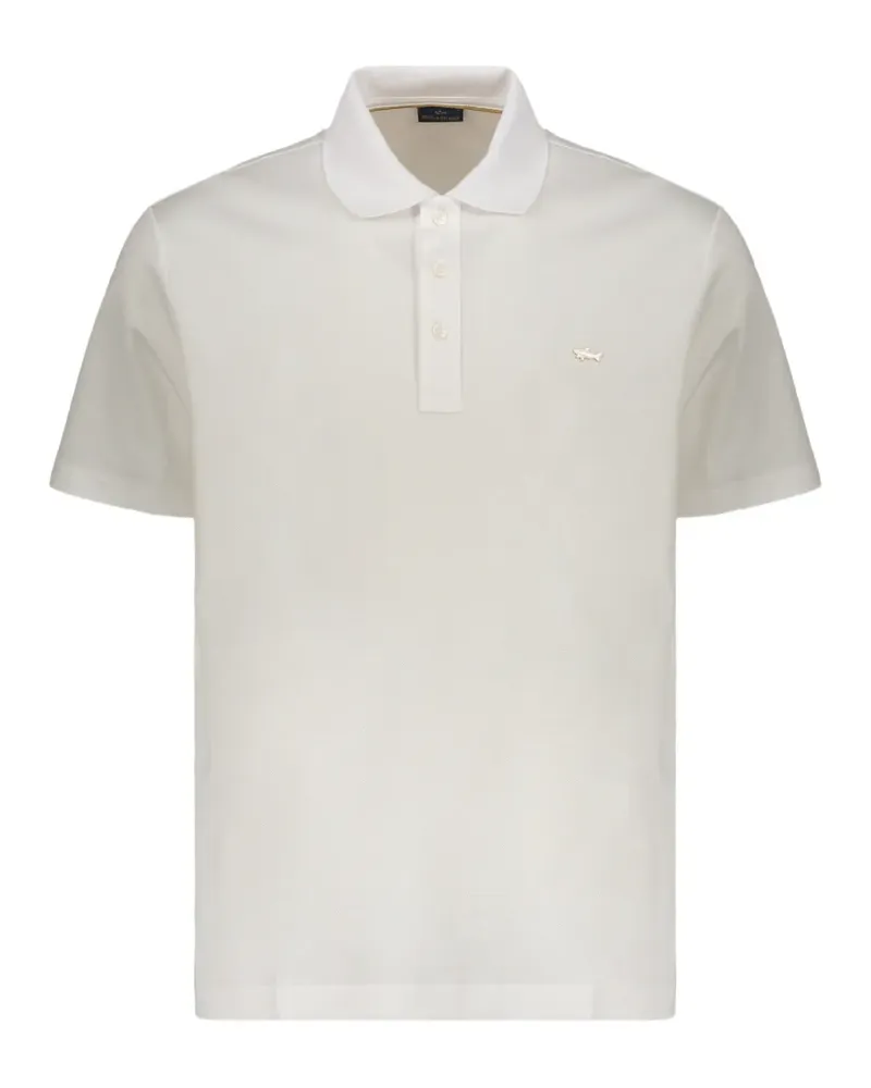 Paul & Shark Poloshirt aus Piqué - Weiß Weiß