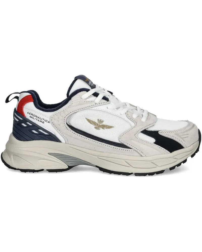 Aeronautica Militare Sneakers mit Mesh-Einsätzen - Weiß Weiß
