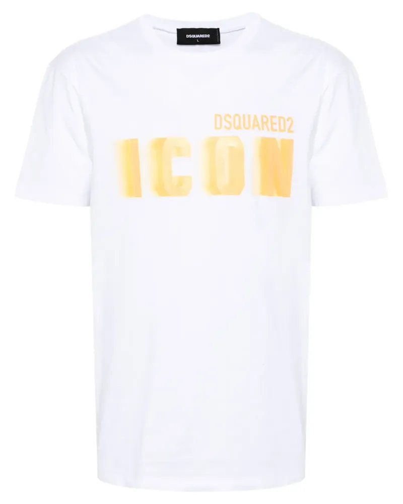 Dsquared2 T-Shirt mit Icon Blur-Print - Weiß Weiß