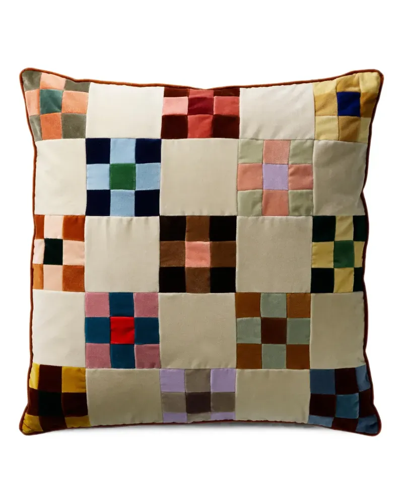 Christina Lundsteen Eyla Kissen im Patchwork-Look - Nude Nude