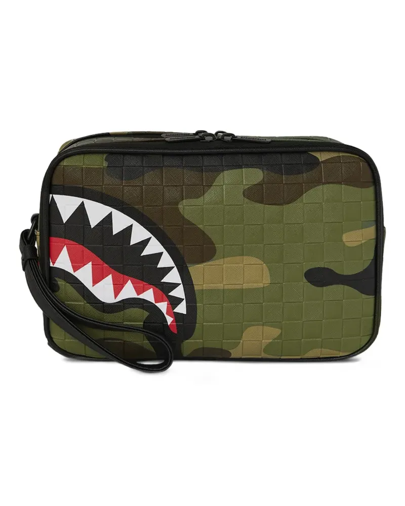 Sprayground Woodland Kulturbeutel mit Camouflage-Print - Grün Grün