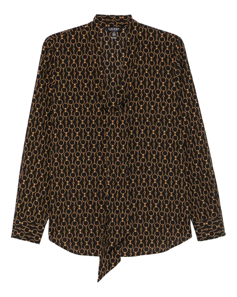 Ralph Lauren Klassische Bluse - Schwarz Schwarz