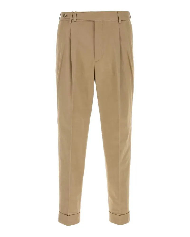 PT TORINO cuffed tapered trousers - Nude Nude