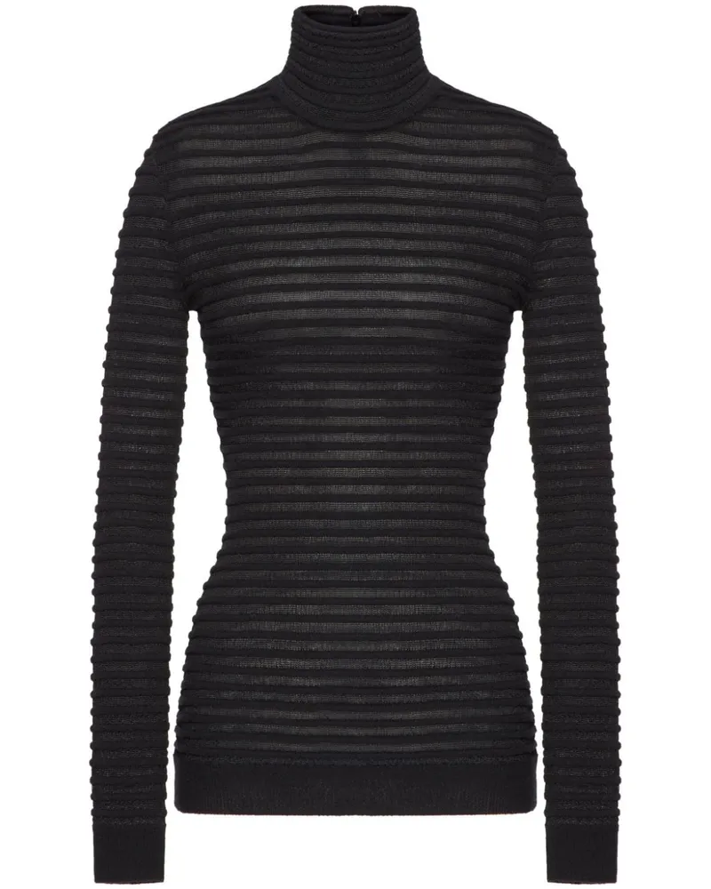 Valentino Garavani Gestrickter Pullover - Schwarz Schwarz