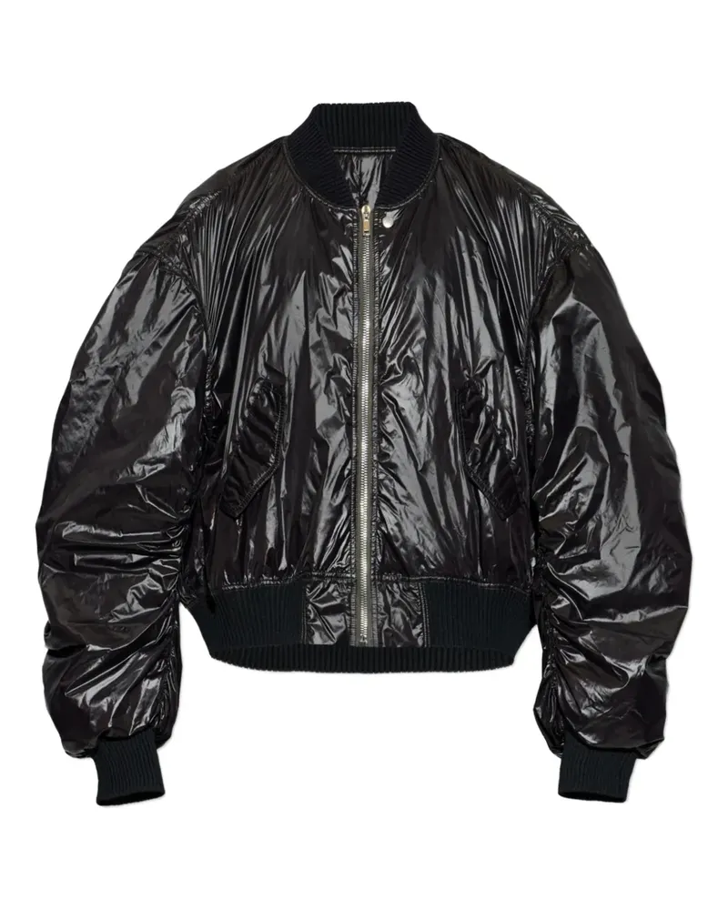 Rick Owens zip-up bomber jacket - Schwarz Schwarz
