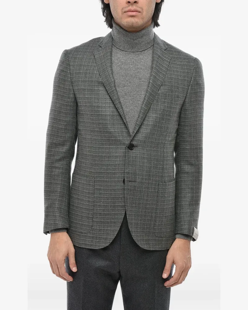 Corneliani Academy Soft single-breasted blazer - Grau Grau