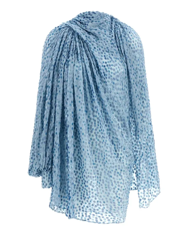 KIKO KOSTADINOV Caspian devoré polka-dot dress - Blau Blau