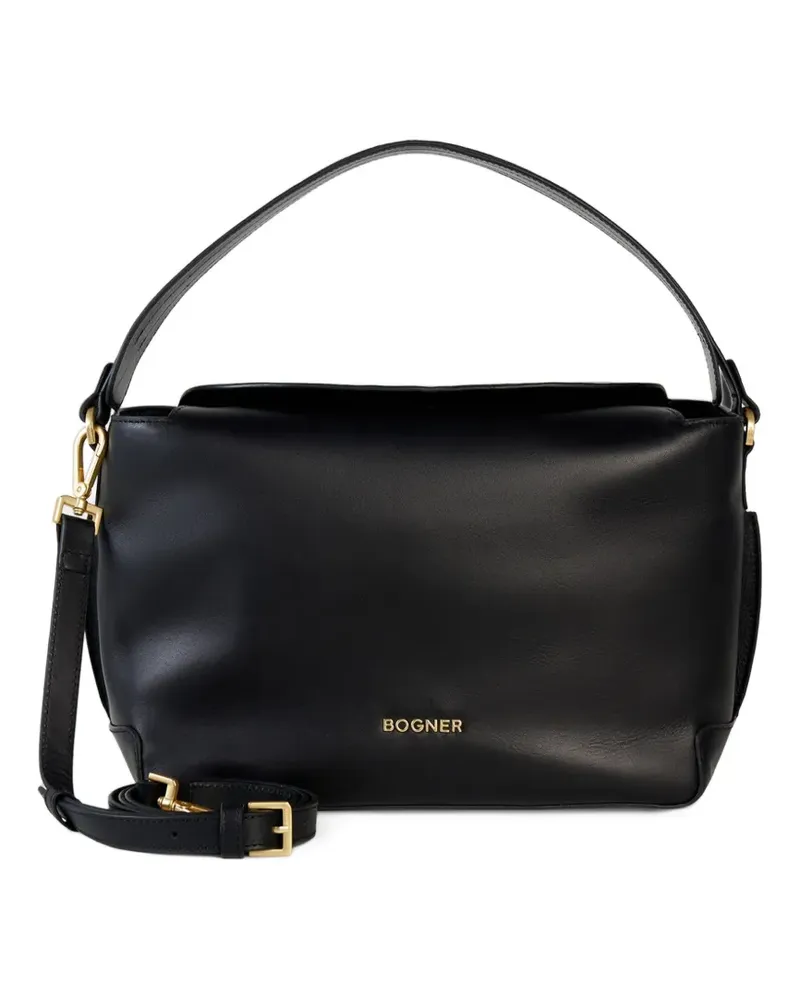 Bogner Loges Grandes Tote Bag aus Leder - Schwarz Schwarz