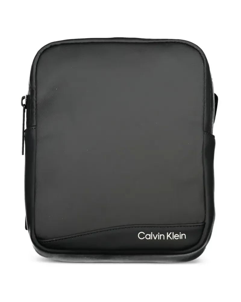 Calvin Klein logo-print messenger bag - Schwarz Schwarz