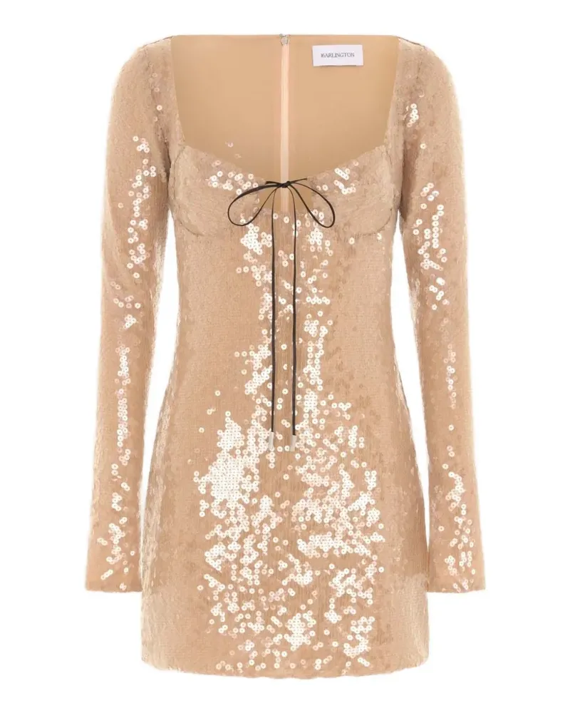 16ARLINGTON Franca mini dress - Nude Nude