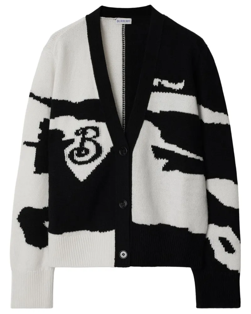 Burberry EKD Cardigan aus Kaschmir - Schwarz Schwarz