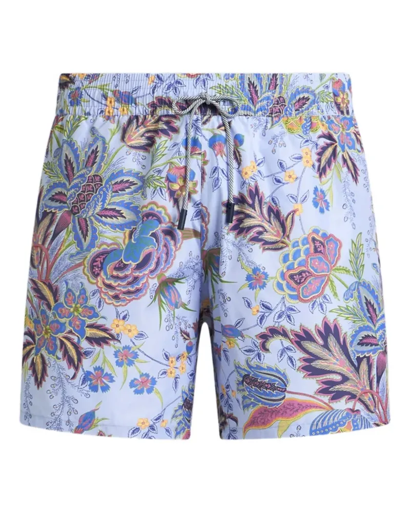 Etro Badeshorts mit Blumen-Print - Blau Blau