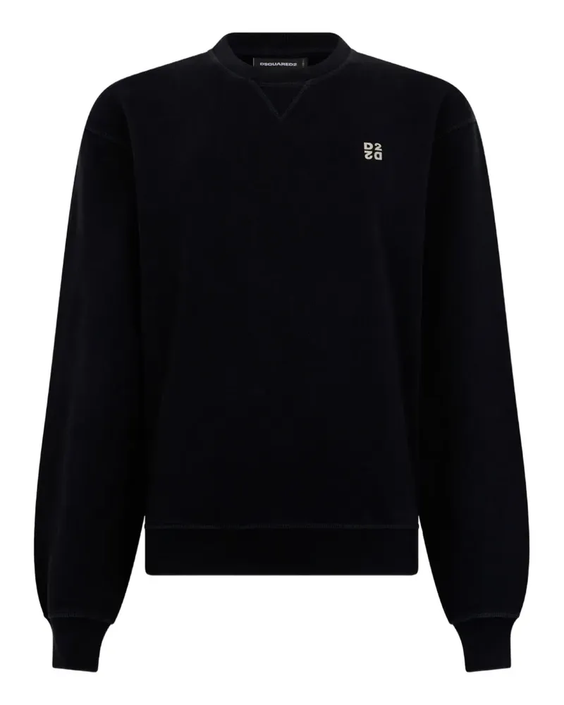 Dsquared2 D2 Upside Down Sweatshirt mit Cool-Fit - Schwarz Schwarz
