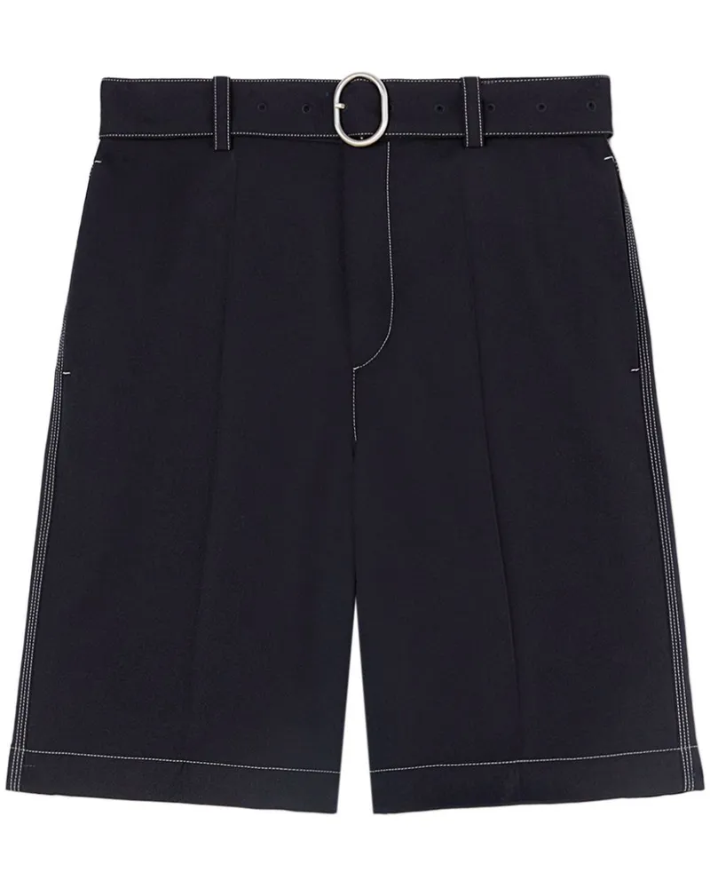 Jil Sander Shorts mit Gürtel - Blau Blau