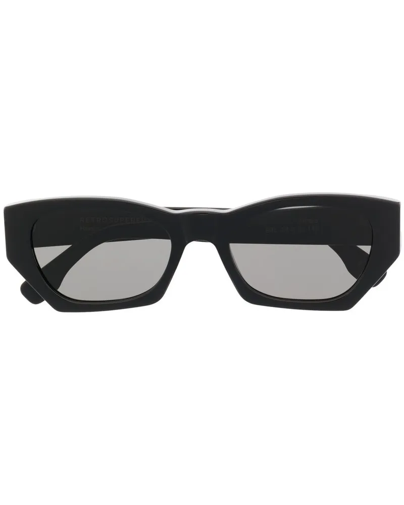 RETROSUPERFUTURE Sonnenbrille mit ovalem Gestell - Schwarz Schwarz