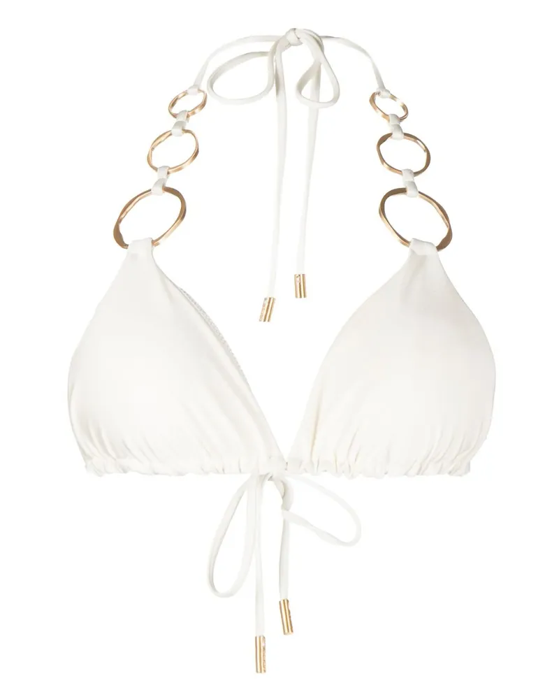 Cult Gaia Bikinioberteil mit Ring - Weiß Weiß