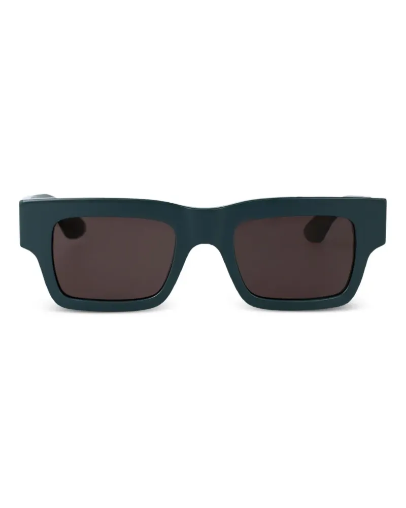 Alexander McQueen Sonnenbrille mit eckigem Gestell - Grün Grün