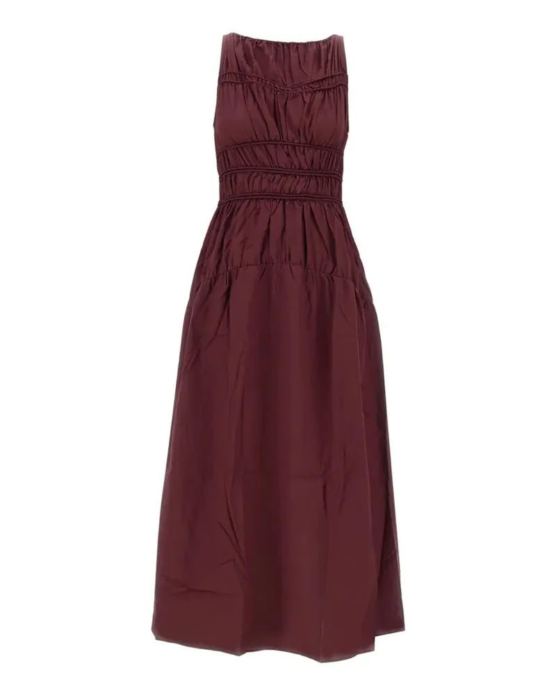Faithfull The Brand Yael gathered A-line maxi dress - Rot Rot
