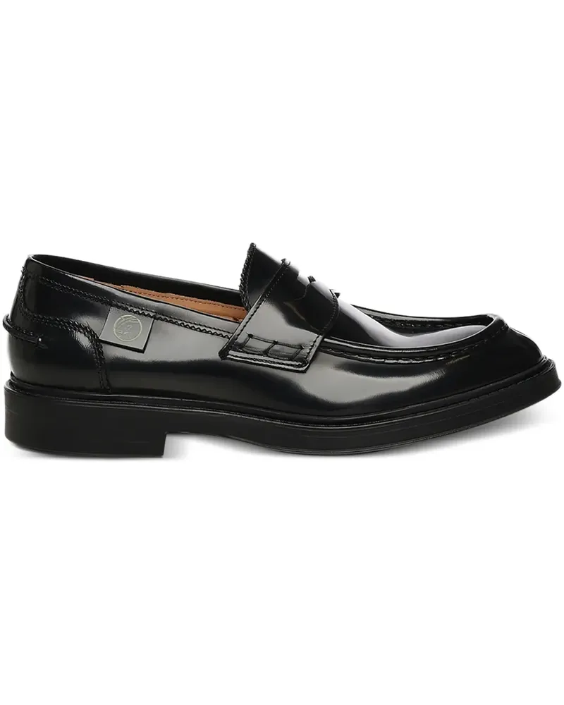 Giuliano Galiano Kobra Penny-Loafer - Schwarz Schwarz