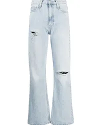 Calvin Klein Bootcut-Jeans im Distressed-Look Blau