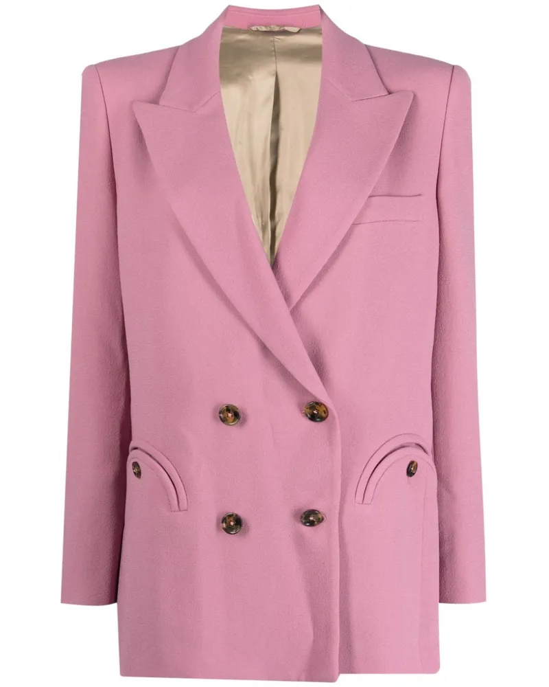 Blazé Milano Doppelreihiger Blazer - Violett Violett