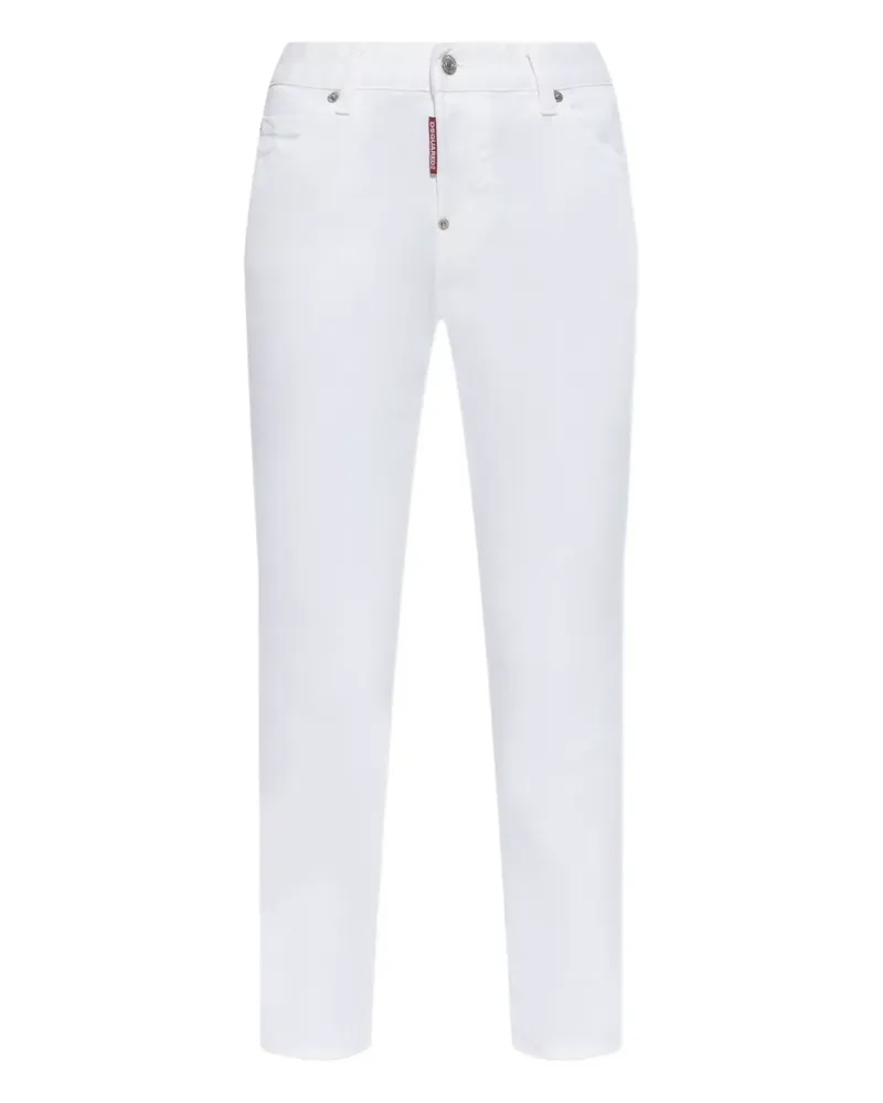 Dsquared2 Jeans mit Logo-Patch - 100 WHIITE 100