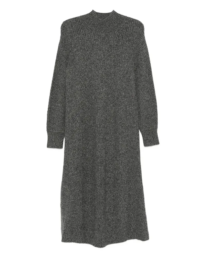 Eric Bompard Midikleid mit Stehkragen - Grau Grau