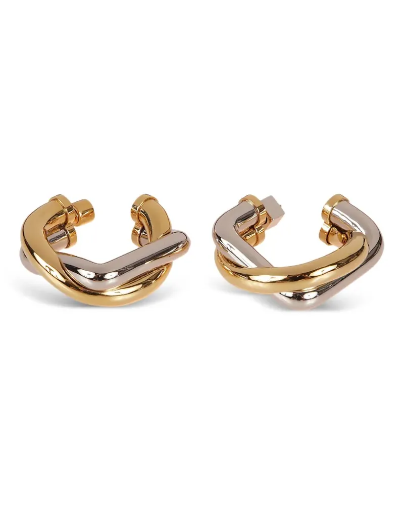 Jacquemus Verschlungene Doppio Creolen - Gold Gold
