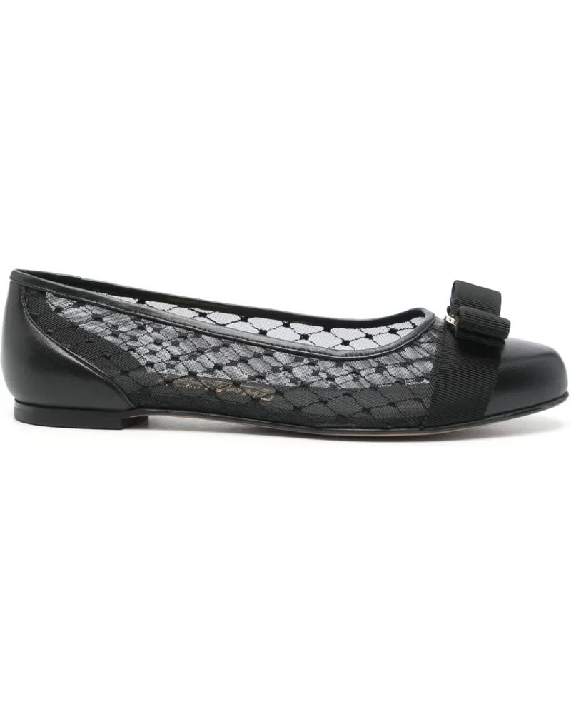 Ferragamo Varina Ballerinas - Schwarz Schwarz