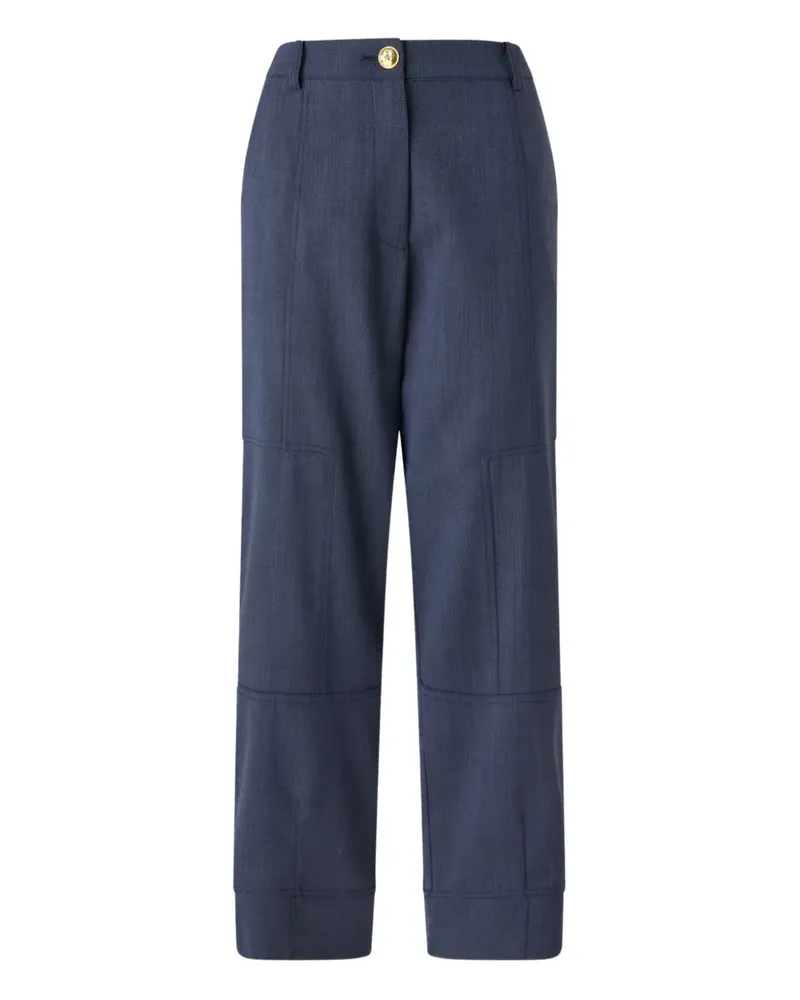 Pinko panelled-design trousers - Blau Blau