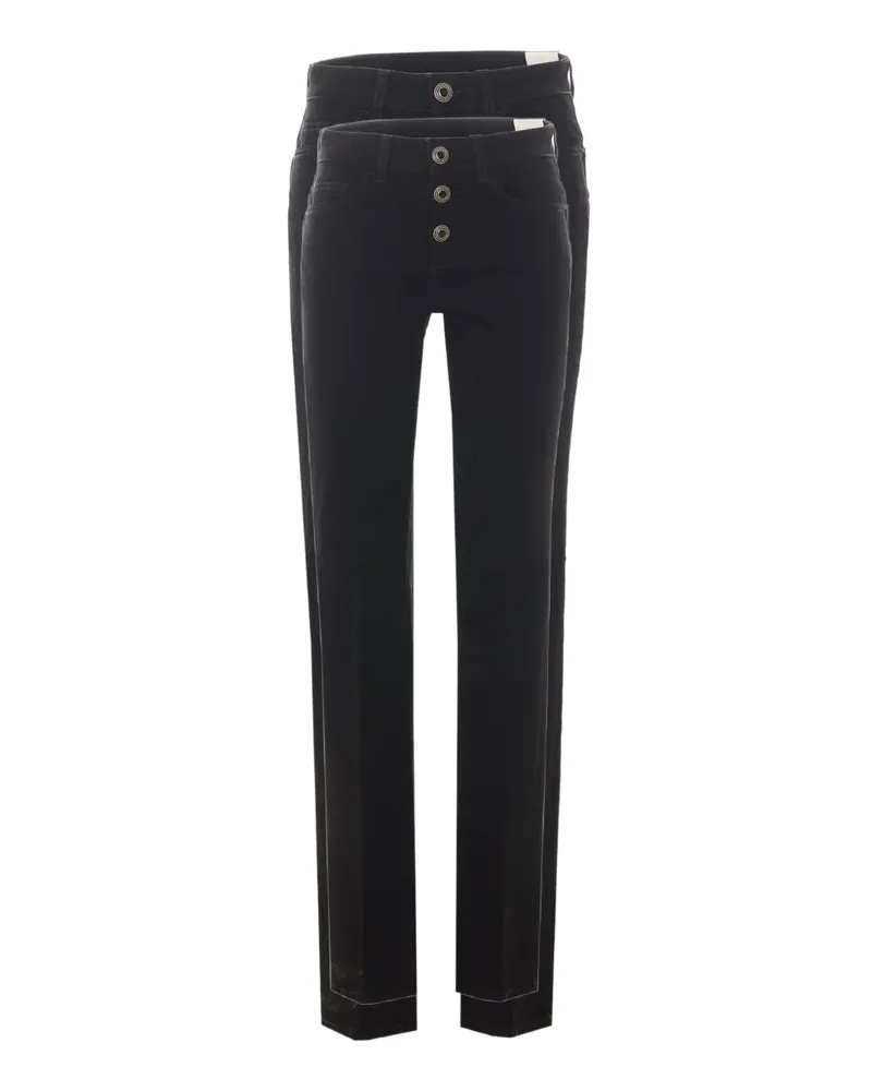 Liu Jo logo-patch skinny jeans - Schwarz Schwarz