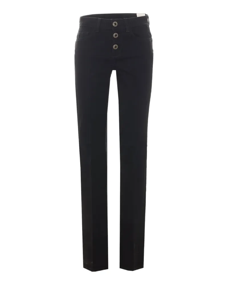 Liu Jo Skinny-Jeans mit Logo-Patch - Schwarz Schwarz