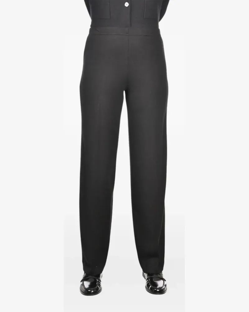 Gran Sasso elasticated-waist trousers - Schwarz Schwarz